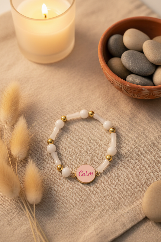 Calm Bracelet — Your Quiet Reminder to Breathe, Slow Down & Come Back to Yourself