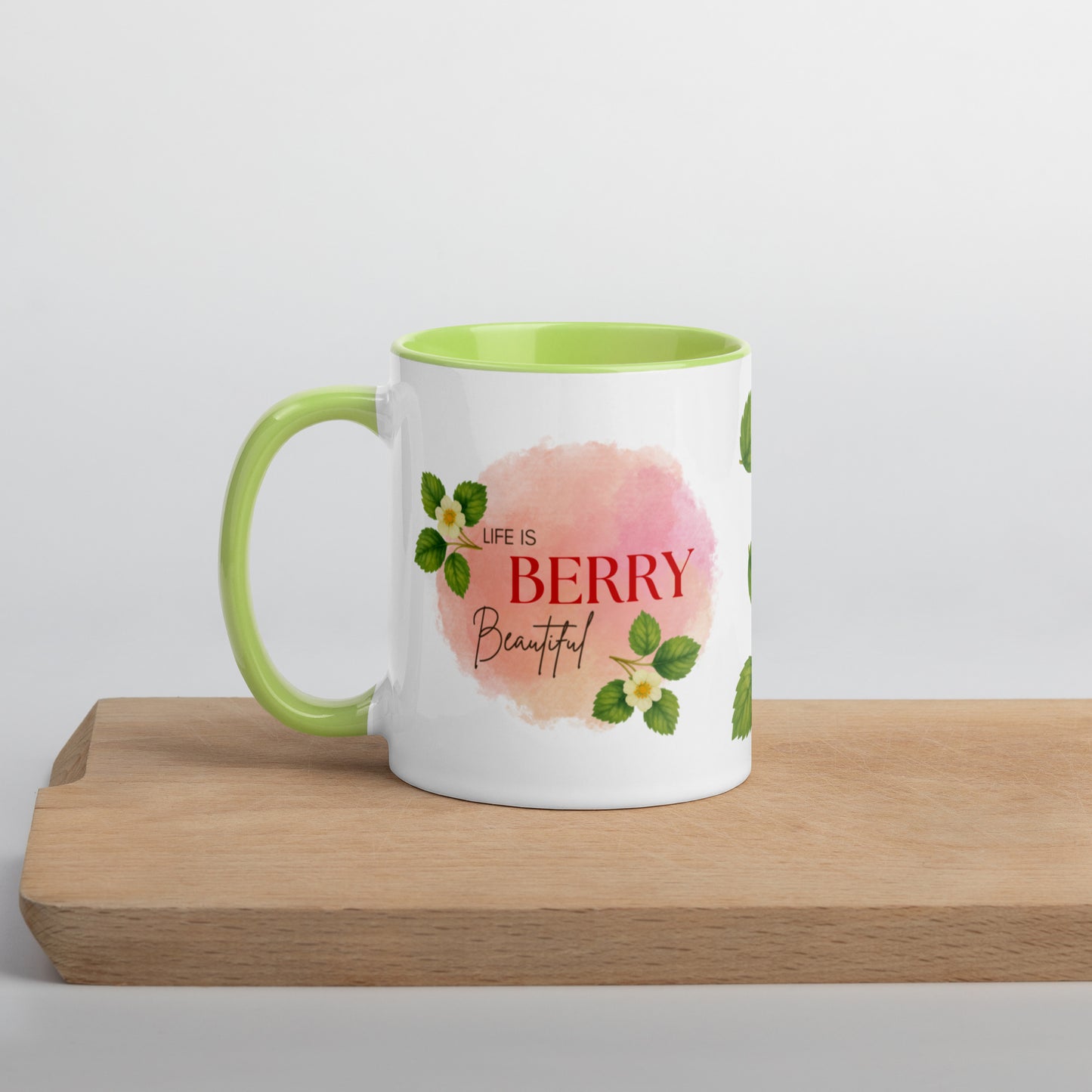 Life is berry beautiful - Wellness Mug for Intentional Living | Left | My Sparkling Corner