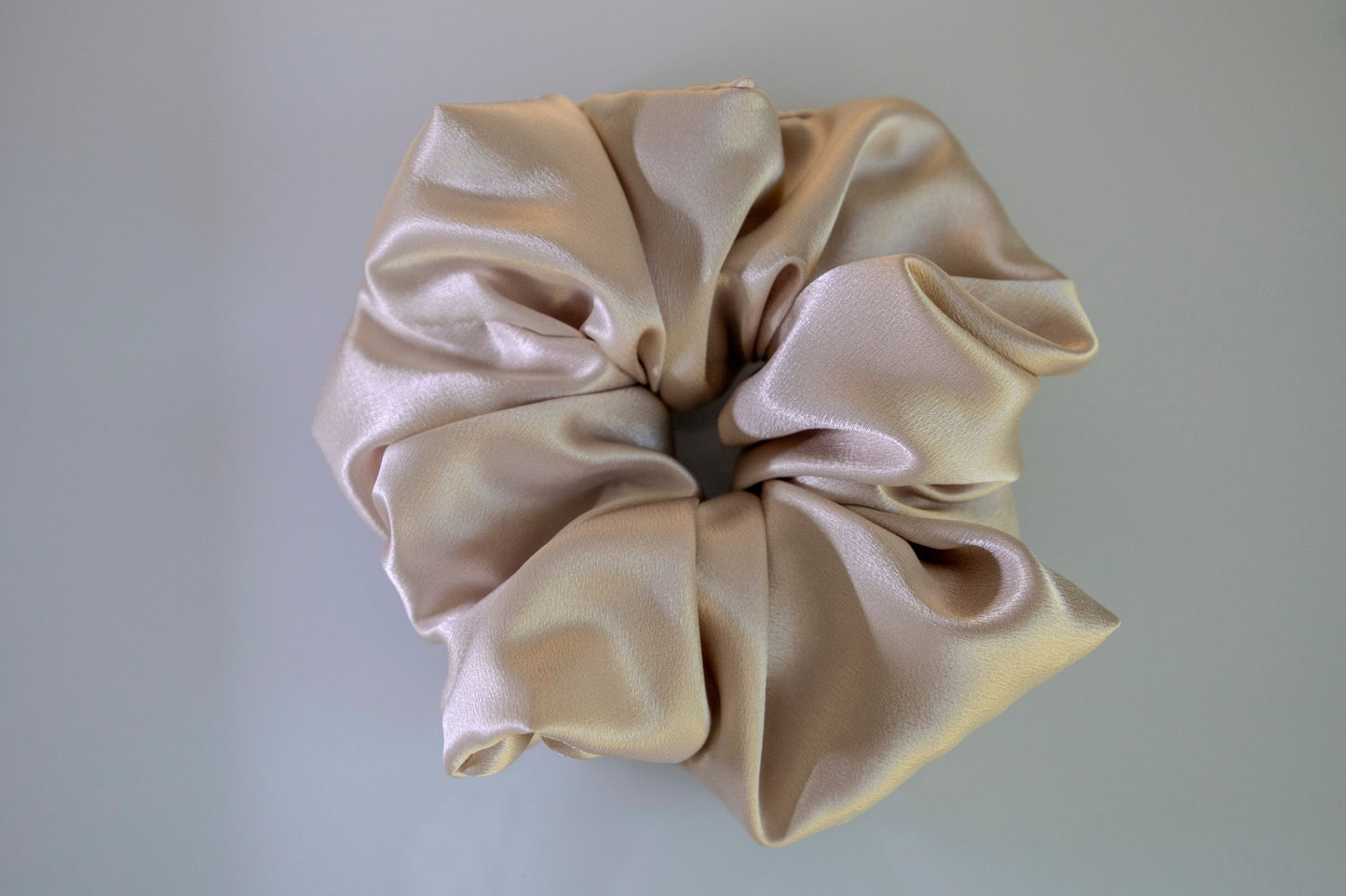 Satin Scrunchie | Elegant Champagne | large - My Sparkling Corner