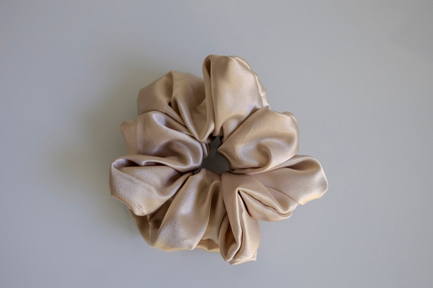 Satin Scrunchie | Elegant Champagne | medium2 - My Sparkling Corner