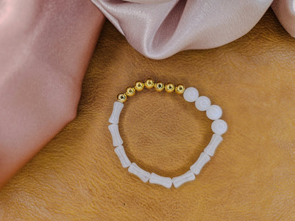 478 Breathing Techniques for Stress Relief| Bracelet | Natural Stone | White - My Sparkling Corner