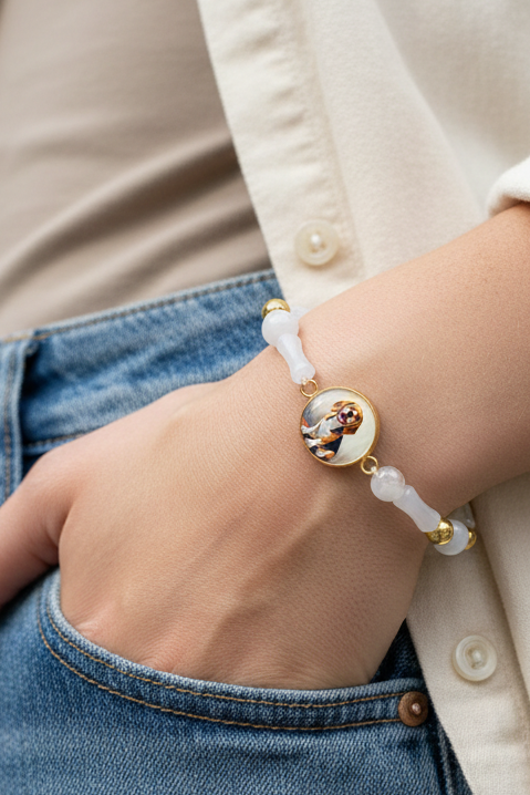 Gratitude Bracelet | Natural Stone | White | My Sparkling Corner