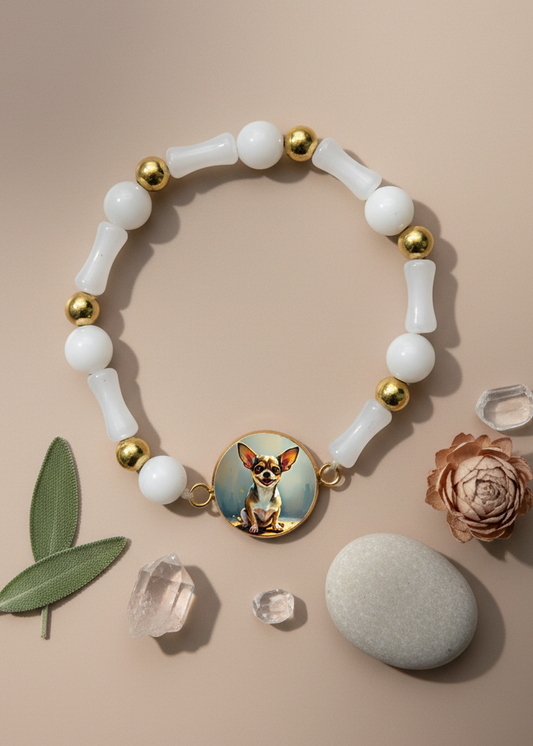 Gratitude Bracelet | Natural Stone | White | My Sparkling Corner