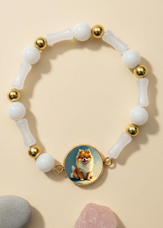 Gratitude Bracelet | Natural Stone | White | My Sparkling Corner