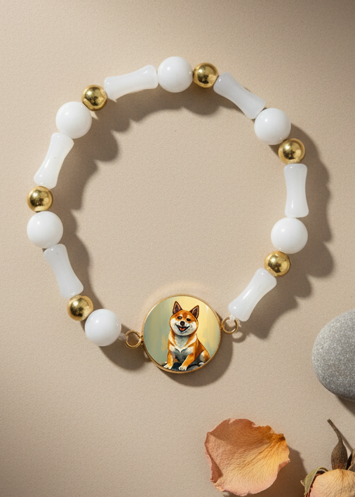 Gratitude Bracelet | Natural Stone | White | My Sparkling Corner