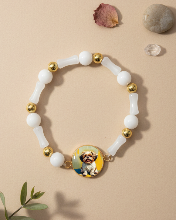 Gratitude Bracelet | Natural Stone | White | My Sparkling Corner