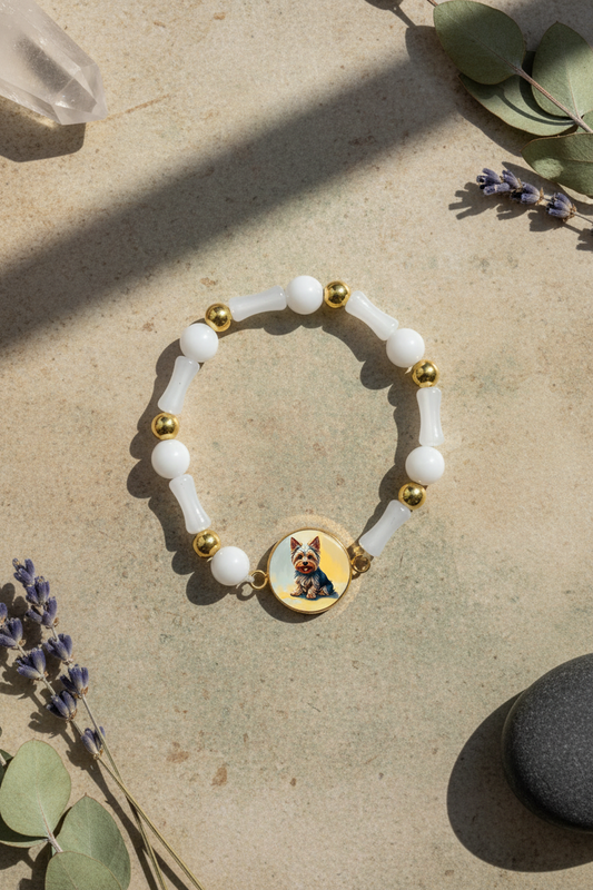 Gratitude Bracelet | Natural Stone | White | My Sparkling Corner