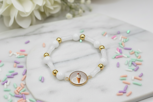 Ice Cream Medallion Bracelet | Fun & Sweet Charm Jewelry