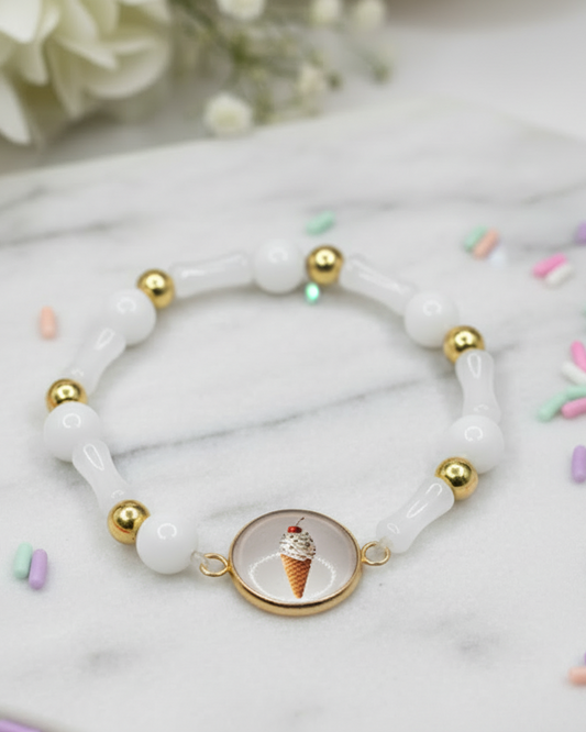 Ice Cream Medallion Bracelet | Fun & Sweet Charm Jewelry