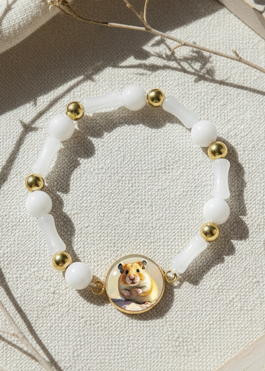Hamster Medallion Bracelet | Fun Small Pet Lover Jewelry