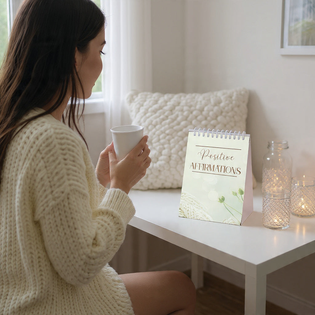 Positive Affirmations Standing Desk Journal | Positive morning affirmations - My Sparkling Corner