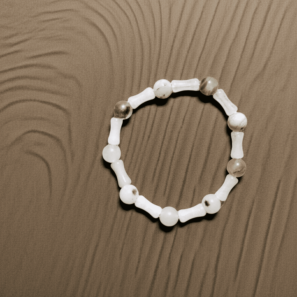 Breathing Exercise | Bracelet | Natural Stone | Soft Tones - My Sparkling Corner