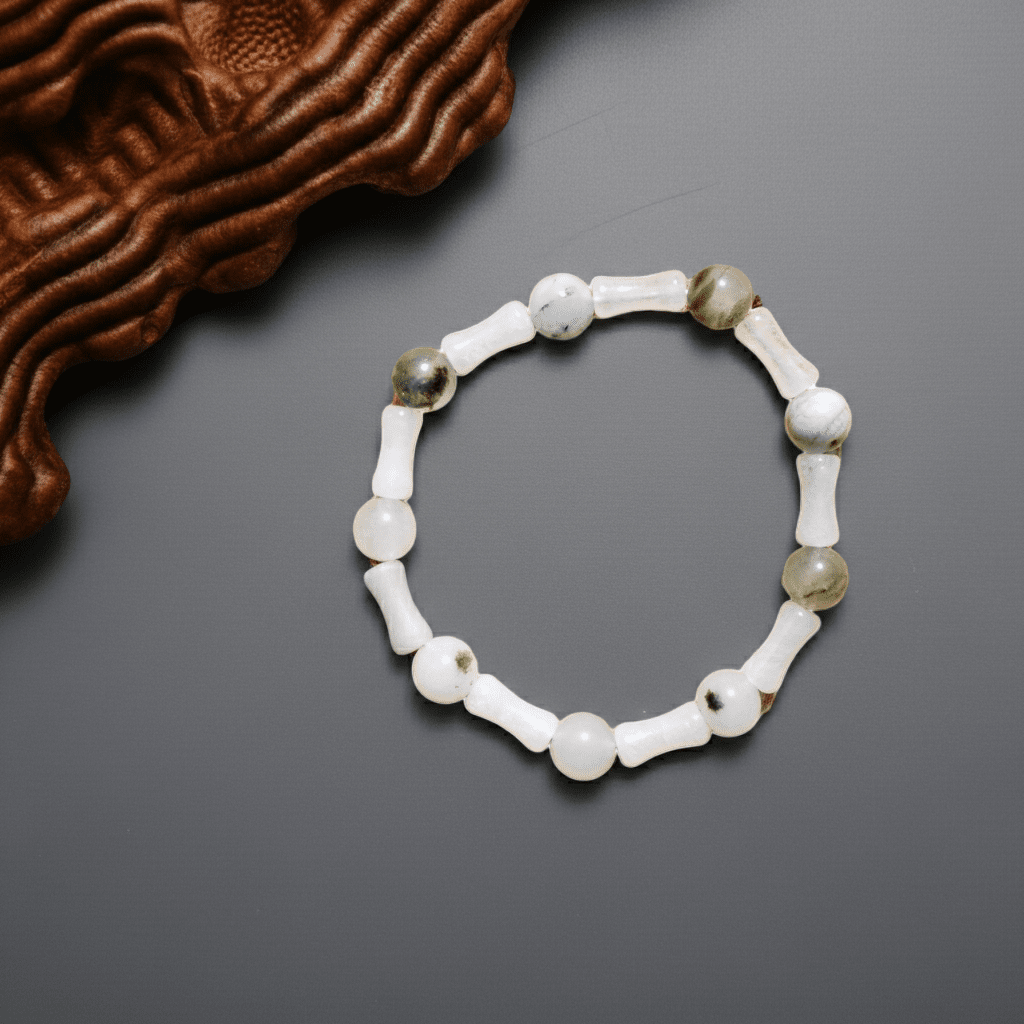 Breathing Exercise | Bracelet | Natural Stone | Soft Tones - My Sparkling Corner